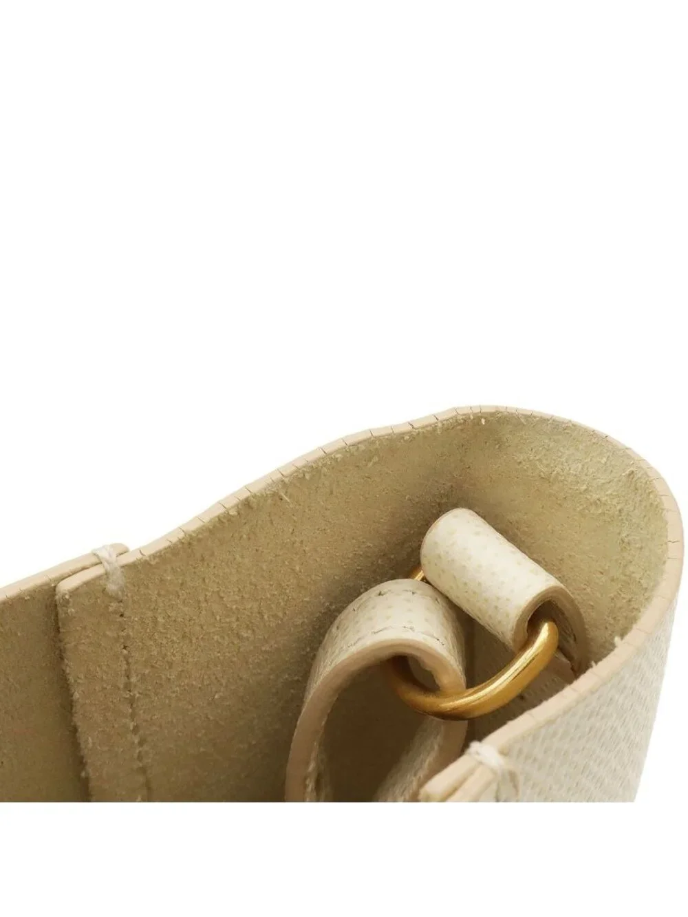 Celine Vertical Cabas Small Tote 2-Way Shoulder Bag Crossbody Leather Ivory